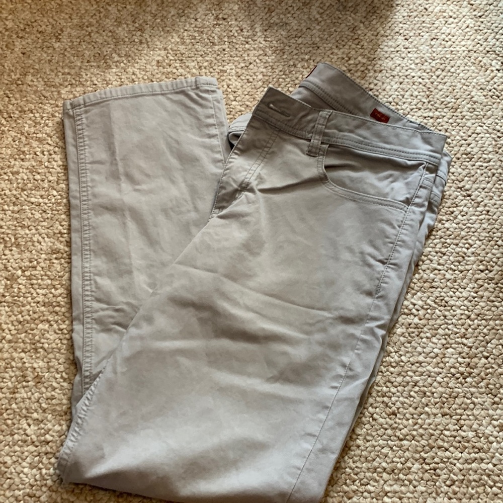 Mens gray colored khakis